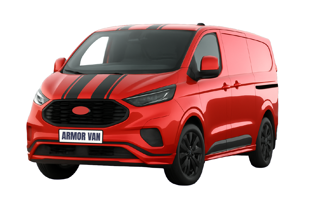 VAN AMENAGE TRANSIT CUSTOM Van aménagé Transit Custom Rouge disponible à la location pour découvrir la Bretagne